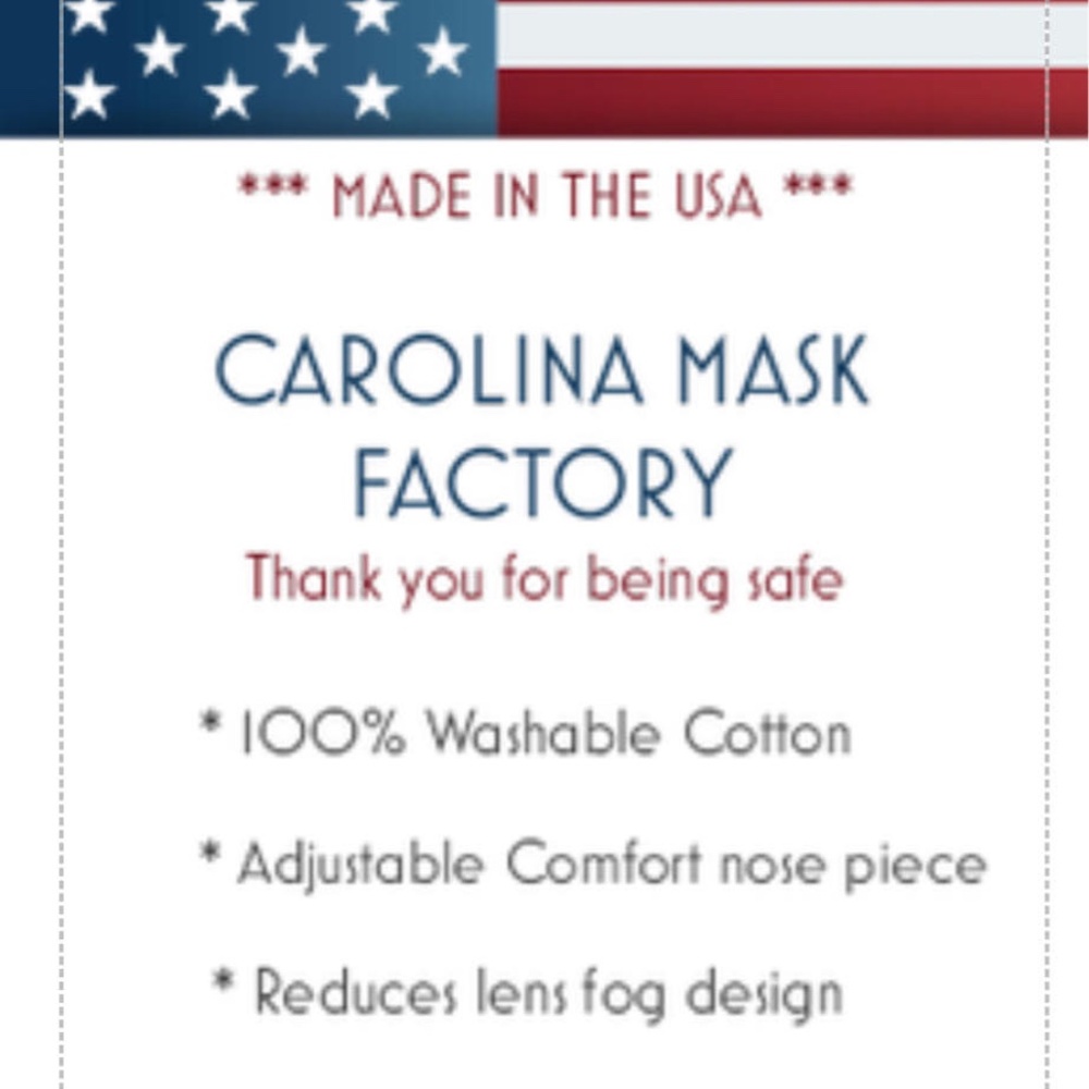 Face Mask, Cotton With Filter and Adjustable Nose